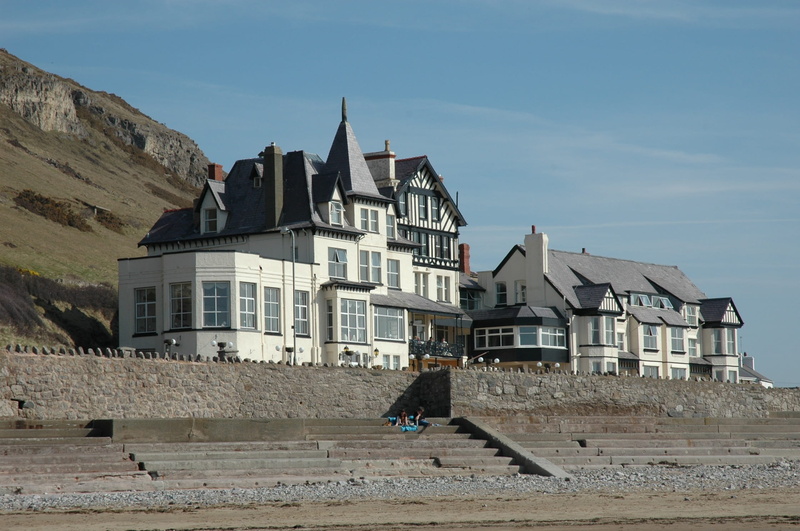 coastline, great, history, nature, building exterior, shore, women, staircase, demolished, people, vacation, 1080P, welsh, resort, alice, shoreline, wales