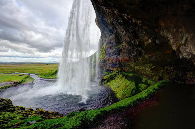4K, waterfall, iceland, seljalandsfoss