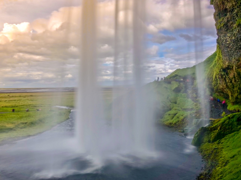 flowing water, day, cliff, travel, power in nature, nature, falls, long exposure, panorama, the stage, beautiful, summer, landscape, seljalandsfoss, clouds