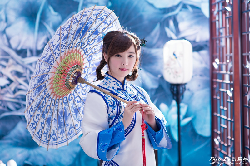 Yu Chen Zheng, Umbrella, Model, Asian, Girl, Lantern, Models, Taiwanese, 4K