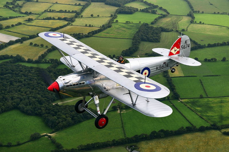 RAF, 1931, Fighter, Hawker Fury, Biplane, 1080P