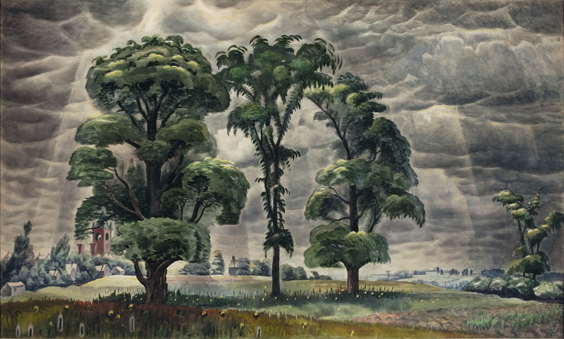 1931-46, The Three Trees, 2K, Charles Ephraim Burchfield