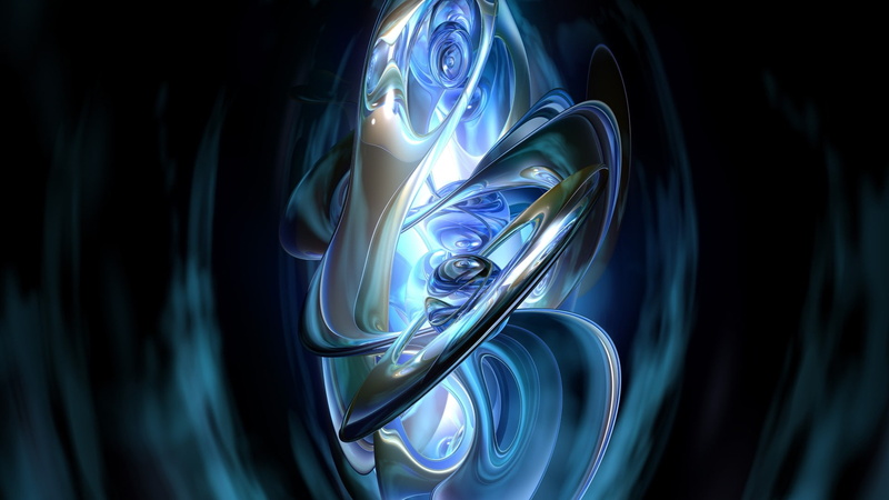 light - natural phenomenon, indoors, 1080P, render, night, arts culture and entertainment, abstract, black background, illuminated, shapes, close-up, blue