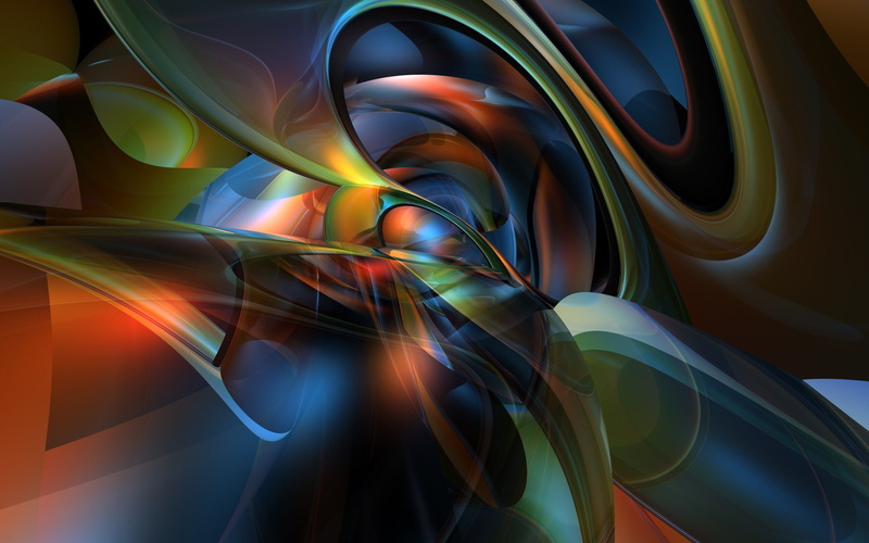 shapes, render, 1080P, colorful, abstract, digital art