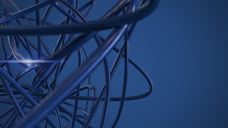 1080P, blue background, abstract, simple background, render, shapes