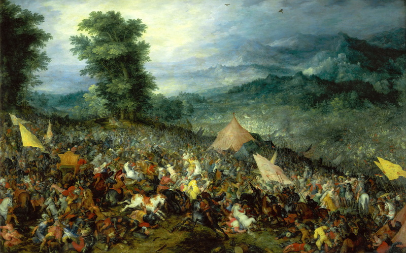 Jan Brueghel the elder, The battle of Issus, 2K, picture, battle genre