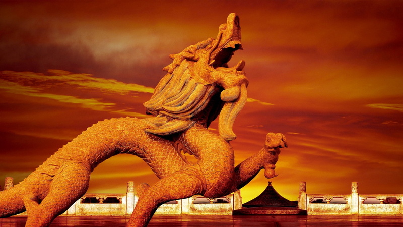 mythology, creativity, sculpture, building exterior, animal representation, architecture, chinese dragon, craft, water, representation, art and craft, travel destinations