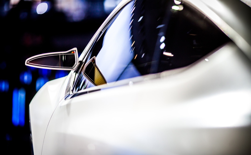 Ford, selective focus, white, Cars, Michigan, United States of America, metal, auto show, Chevrolet, no people, reflection, vehicle light, Cobo Hall, united states