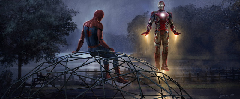 Iron Man, Artwork, Spider-Man: Homecoming, 5K, 5K