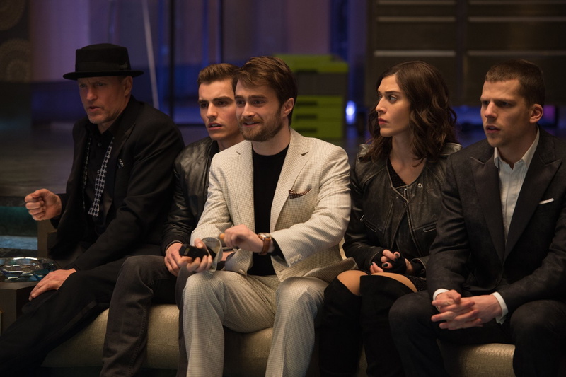males, mature men, men, Movie, group of people, young men, young women, Dave Franco, Jesse Eisenberg, front view, three quarter length, Walter (Now You See Me)