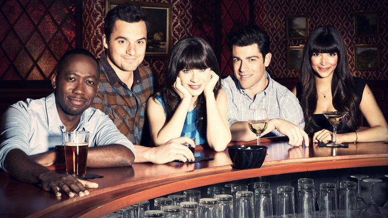 Jessica Day, Nick Miller, TV Show, 1080P, Winston Bishop, Hannah Simone, Zooey Deschanel, Jake Johnson, Max Greenfield, New Girl, Lamorne Morris, Cece Parekh