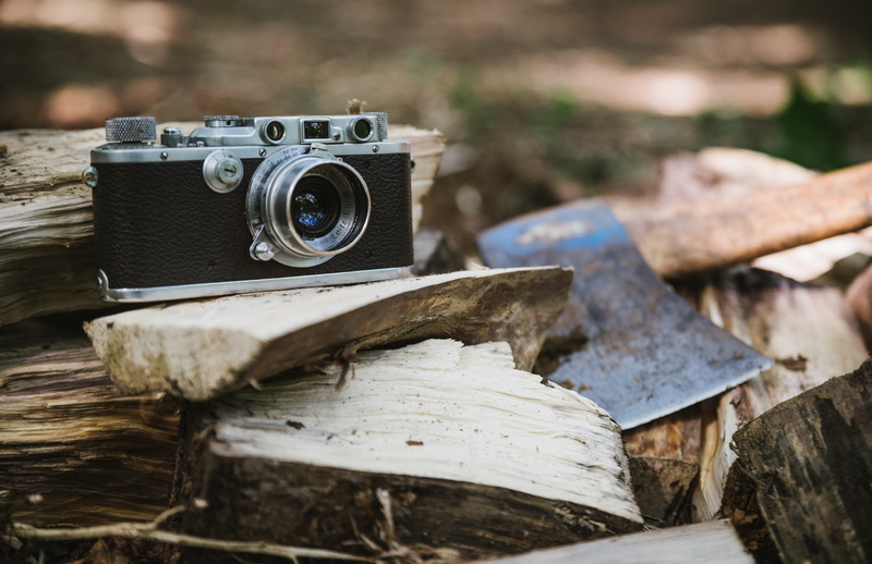 focus, obsolete, deterioration, the past, old, forest, abandoned, camera, focus on foreground, black, day, damaged, run-down, nostalgia, 30, no people