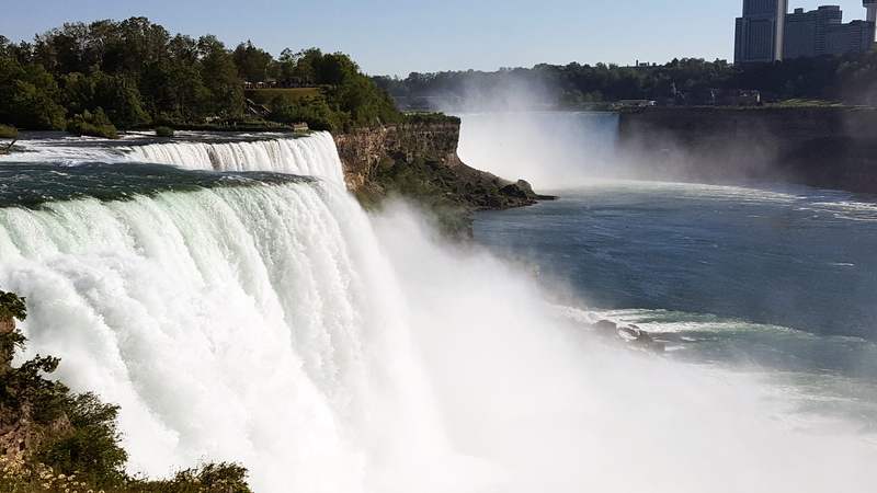 waterfall, travel destinations, scenics - nature, outdoors, flowing, summer, travel, niagara new york, new york, destination, beauty in nature, niagara toronto canada