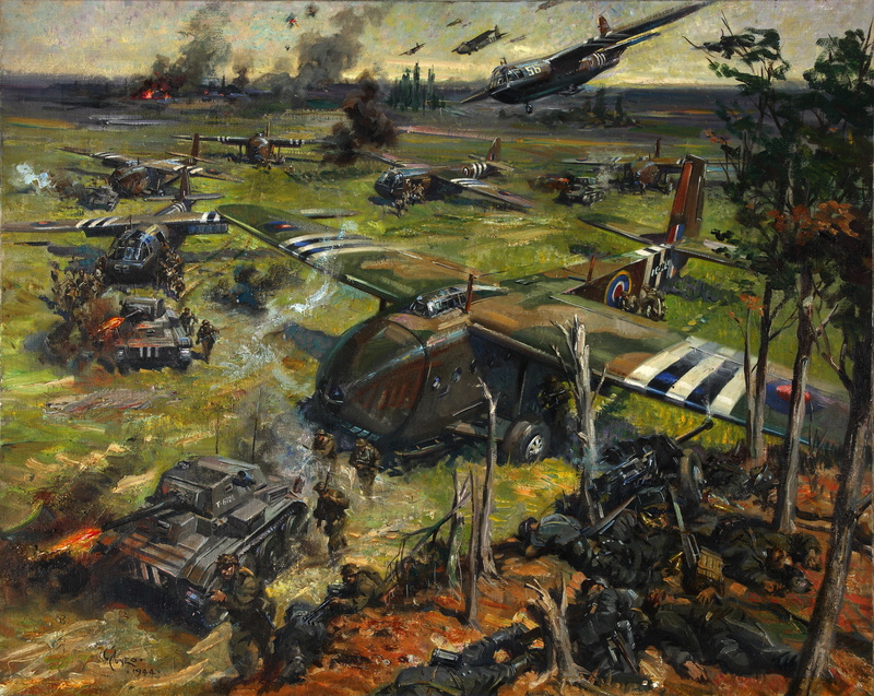 " The operation on the coast", canvas, the artist Terence Cuneo, picture, oil, 2K