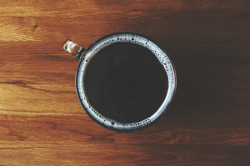 black coffee, roasted, mug, beverage, black, texture, aroma, coffee cup, caffeine, silver colored, water, high angle view, crockery, cup, bean, teacup