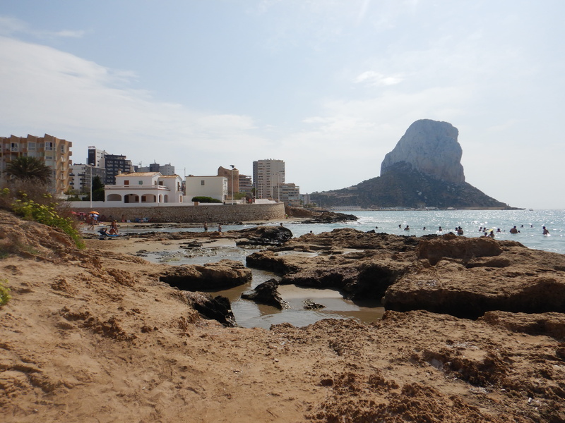 alicante, architecture, sky, city, sea, rock, building, beauty in nature, rock formation, cloud - sky, vacation, 4K, sand, built structure, spain, beach
