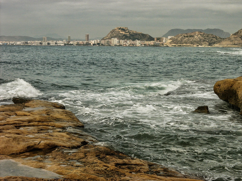 rock, rocky coastline, sea, water, wave, color Image, cloud - sky, 2K, travel Locations, rides, no People, rocks, rock - Object, cloudy, fishing, coastline