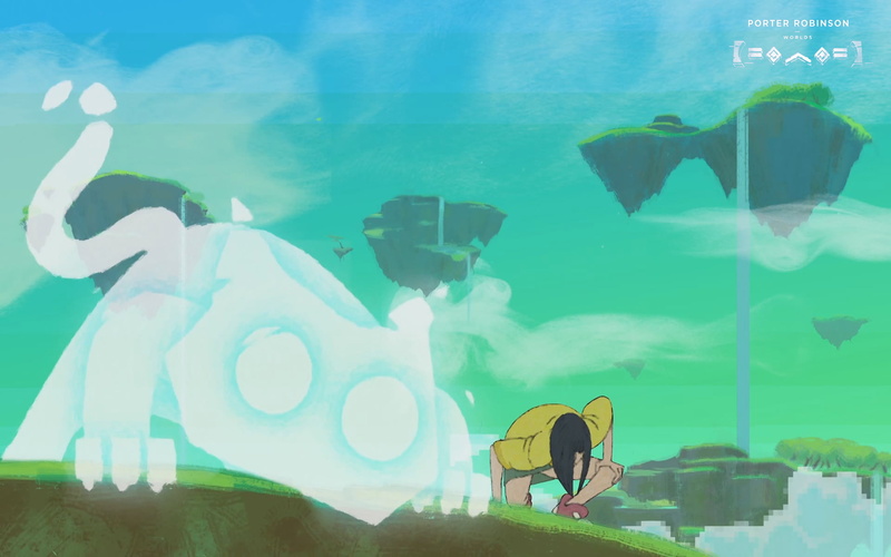digital art, 1080P, drawing, Porter Robinson
