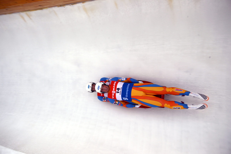 fast, males, no People, competition, luge, togetherness, sport, Speed, full length, occupation, helmet, rescue worker, day, high angle view, active, sliding