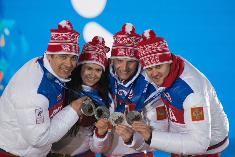 Tatyana Ivanova, 4K, The XXII Winter Olympic Games, Vladislav Antonov, Sochi 2014, Alexander Denisov, Albert Demchenko, Russia, team relay race, Luge