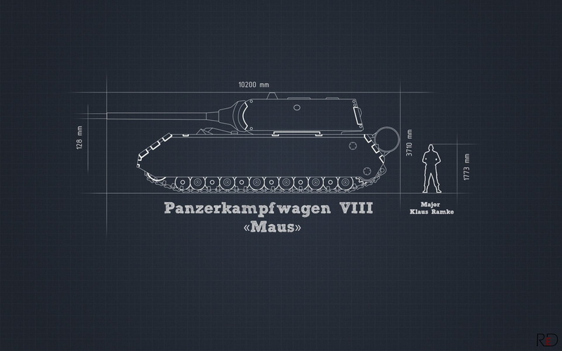 tank, minimalism, heavy, German, information, Maus, 1080P, the project