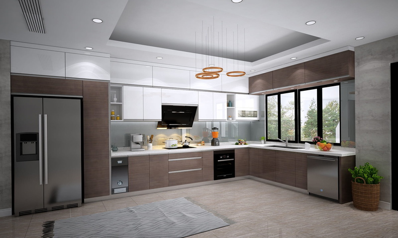 Children, kitchen counter, luxury, Mau, domestic kitchen, domestic room, architecture, clean, 1080P, design, home interior, apartment, no people, modern