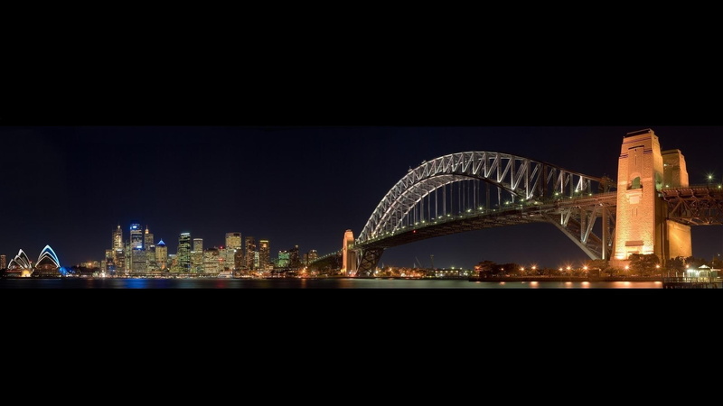 nature and landscapes, harbor, 1080P, waters, foreshorten, bridge, night, troubled