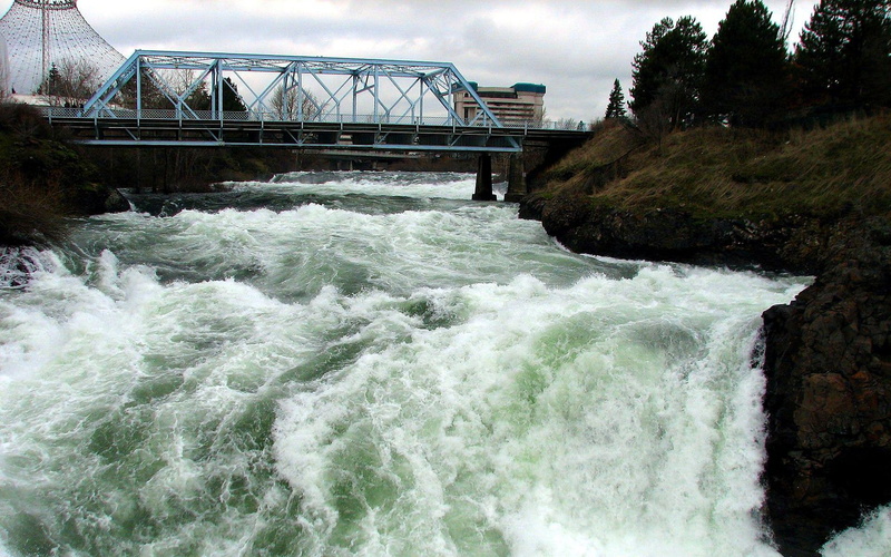 steel, blue, black, 1080P, troubled, river, 1920x1200, world, bridge, water