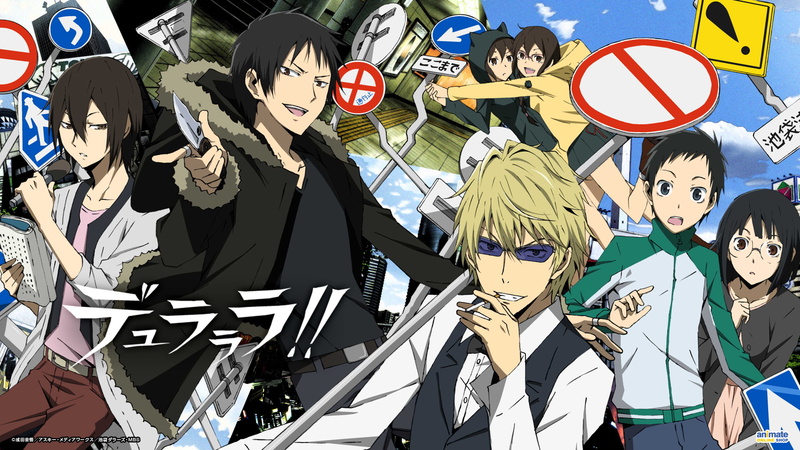 Izaya Orihara, Anri Sonohara, Kasuka Heiwajima, Kururi Orihara, 1080P, Shizuo Heiwajima, Durarara!!, Mikado Ryūgamine, Mairu Orihara, Anime