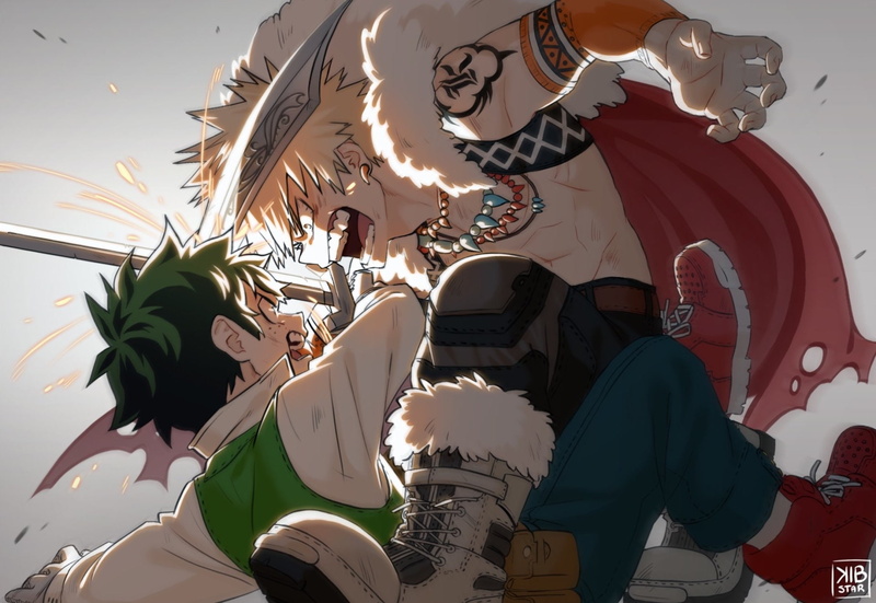 outdoors, people, casual clothing, arts culture and entertainment, clothing, three quarter length, Katsuki Bakugou, nature, women, Izuku Midoriya, leisure activity