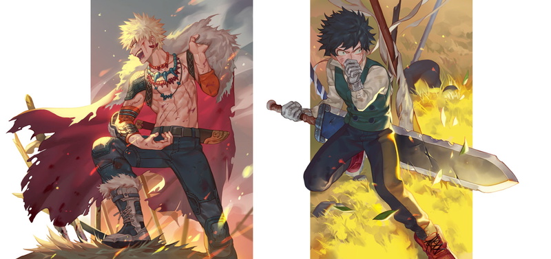 Izuku Midoriya, men, day, people, built structure, sunlight, celebration, My Hero Academia, traditional clothing, Anime, arts culture and entertainment