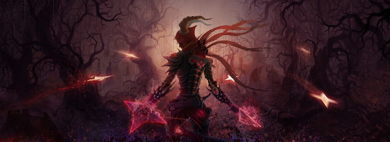 hd, hunter, x, iii, diablo, fantasy, blizzard, fantasy art, 2K, art, artwork, demon, entertainment, abstract, horns