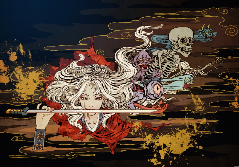 mmo, demon, hunters, fantasy, action, 4K, online, rpg, akaneiro