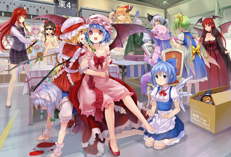 art and craft, people, girls, demon girls, lifestyles, toy, 720P, human representation, group of people, leisure activity, women, child, indoors, real people