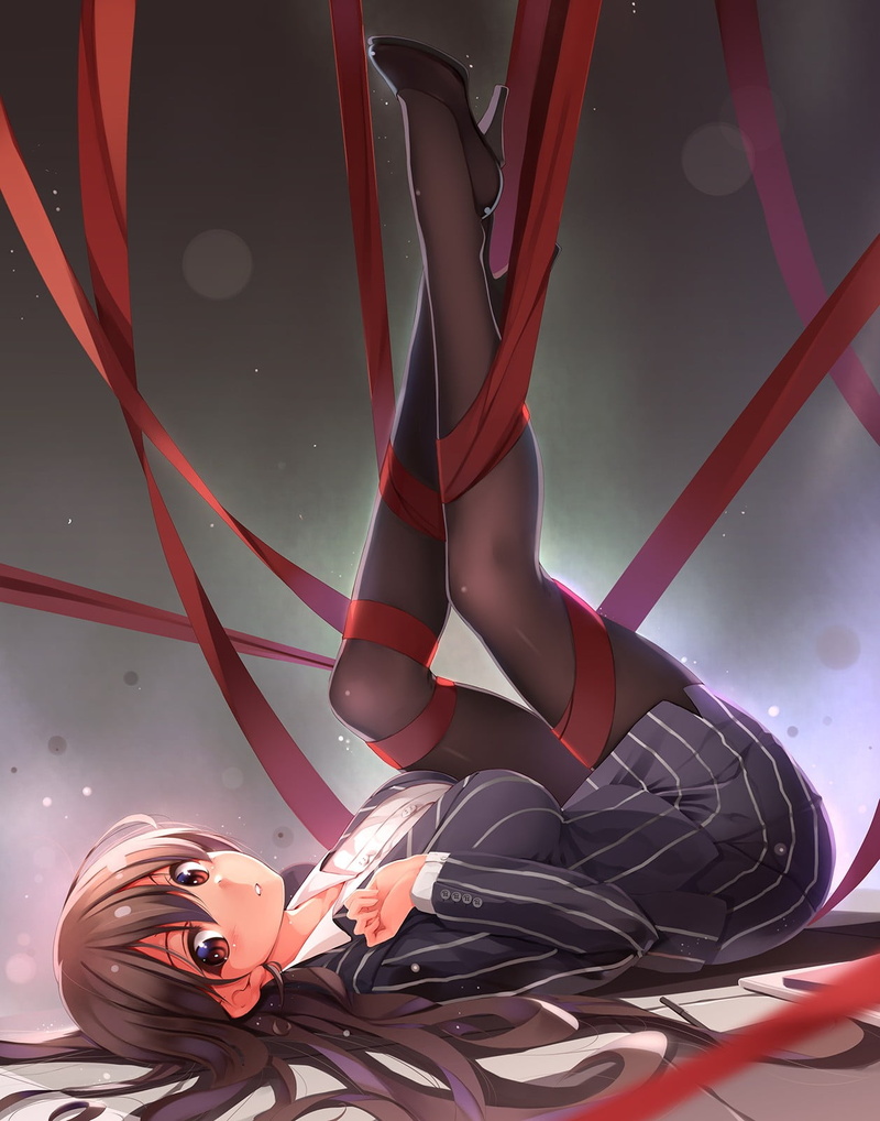 anime girls, human body part, professional sport, business suit, adult, females, two people, heels, brown eyes, men, 720P, sport, long hair, young adult