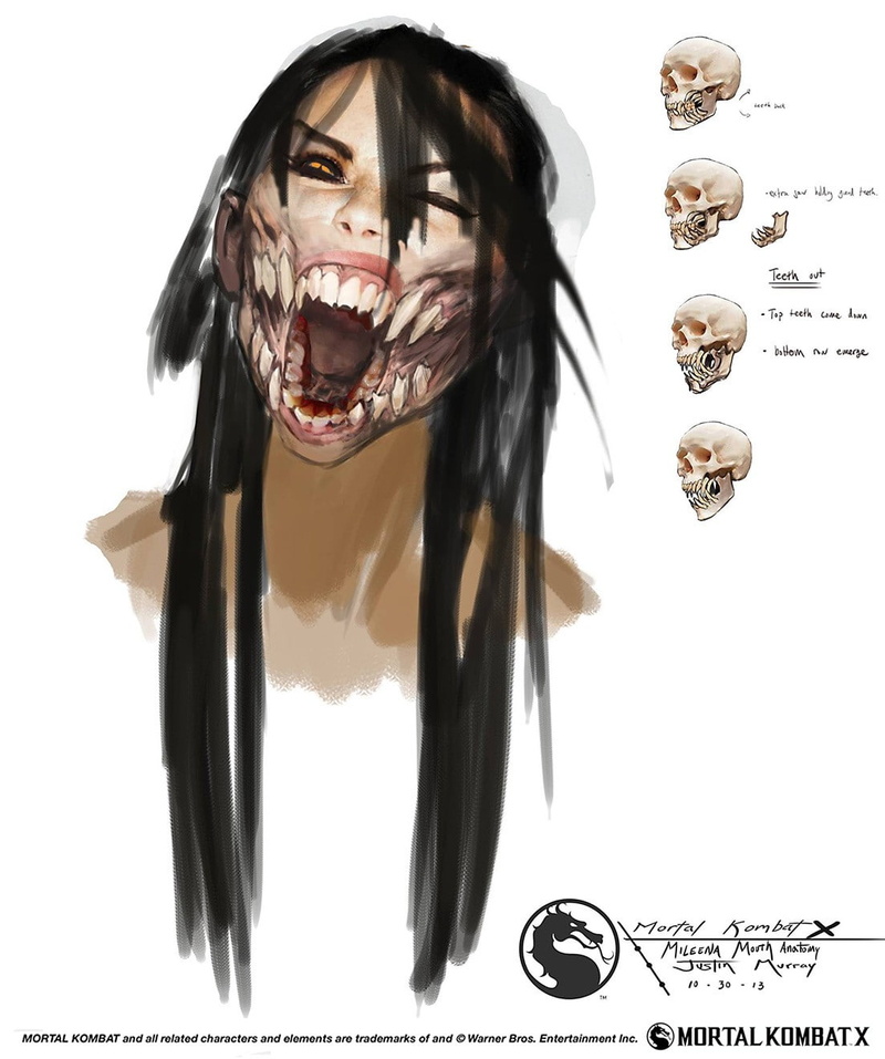 artwork, digital art, concept art, Mortal Kombat X, video games, 720P, Mileena (Mortal Kombat)
