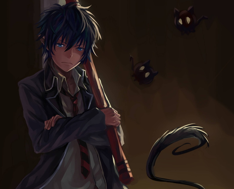 skill, the demon, ao no exorcist, 1080P, guy, music, sword, iamianliele, childhood, real people, digital, fantasy, innocence, females, form, people