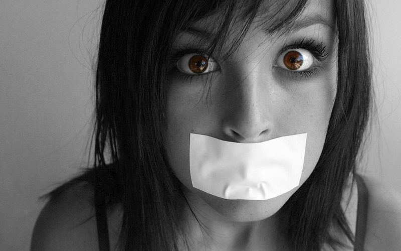 gagged, selective coloring, women, model, eyes, face, 1080P