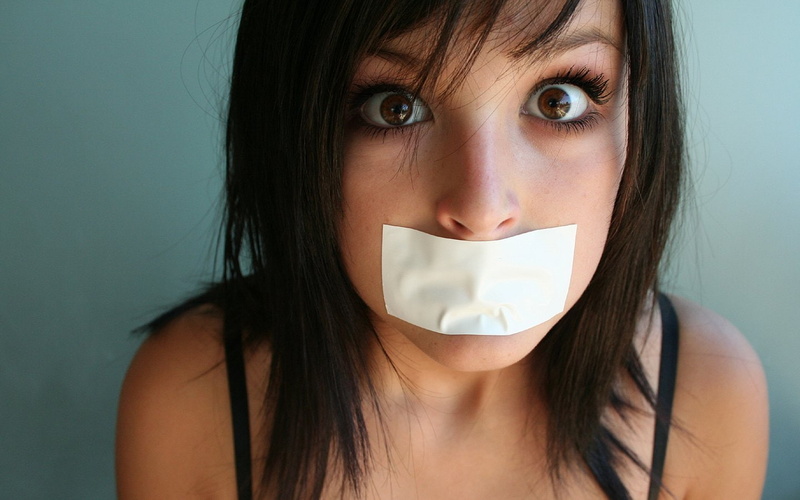 brunettes, gag, 720P, tape, brown, eyes, women
