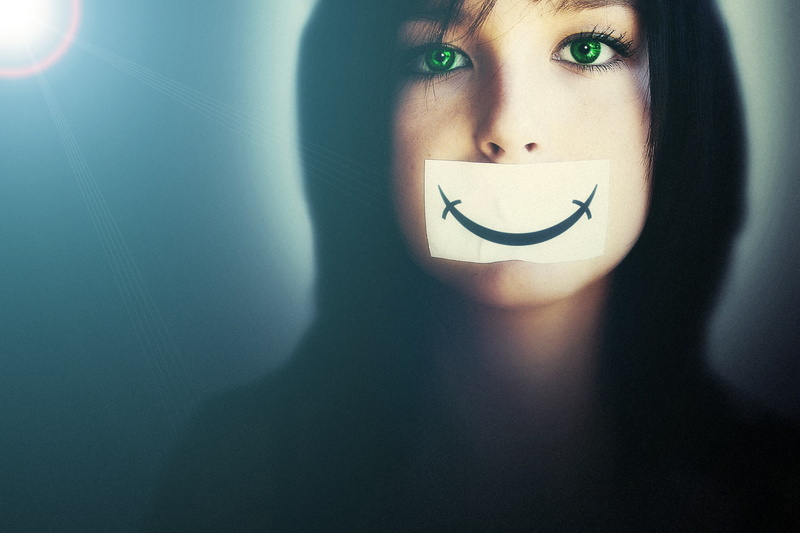 portrait, beauty, body part, gagged, indoors, beautiful woman, looking at camera, human body part, front view, headshot, green eyes, contemplation, close-up