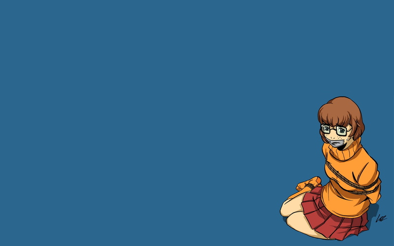art, zero TOFIX, series, glasses, tofix, doo, 720P, gag, zero, Cartoons, tied, tv, scooby, velma, girls, entertainment, hd, ropes, x, wallpape