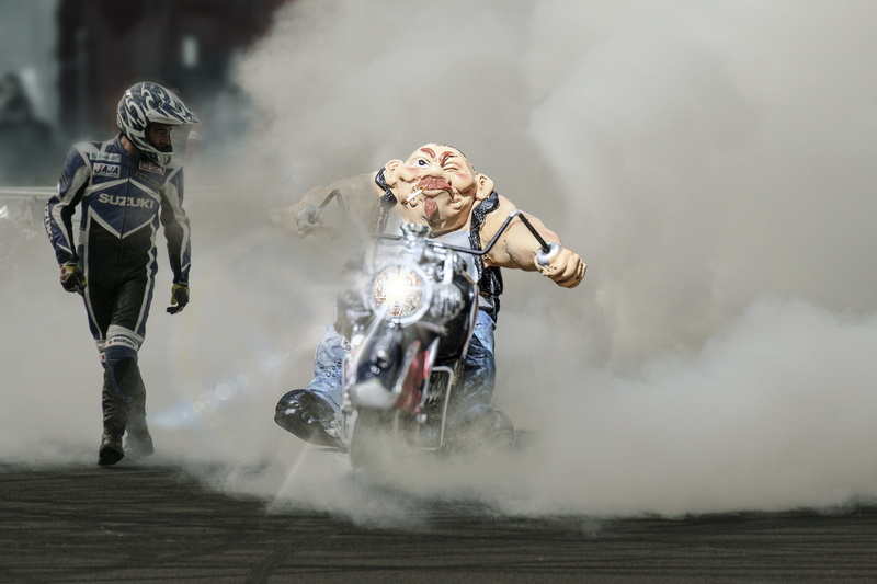 competition, full length, riding, Motorcycle, headwear, outdoors, men, sports helmet, mid adult, smoke - physical structure, amazing, dust, role, motion