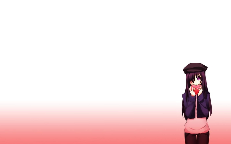 pink color, indoors, Hanako Ikezawa, human representation, 720P, standing, visual novel, anime, three quarter length, studio shot, Katawa Shoujo, art and craft
