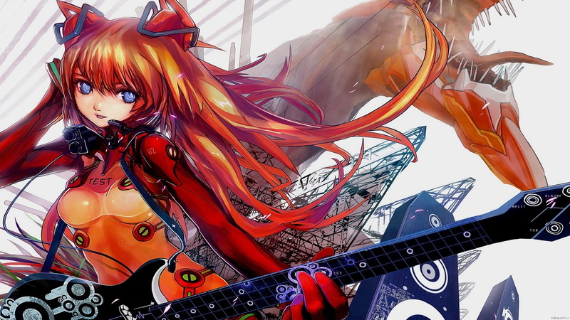orange color, long hair, close-up, metal, for sale, anime girls, still life, 1080P, human representation, musical instrument, arts culture and entertainment