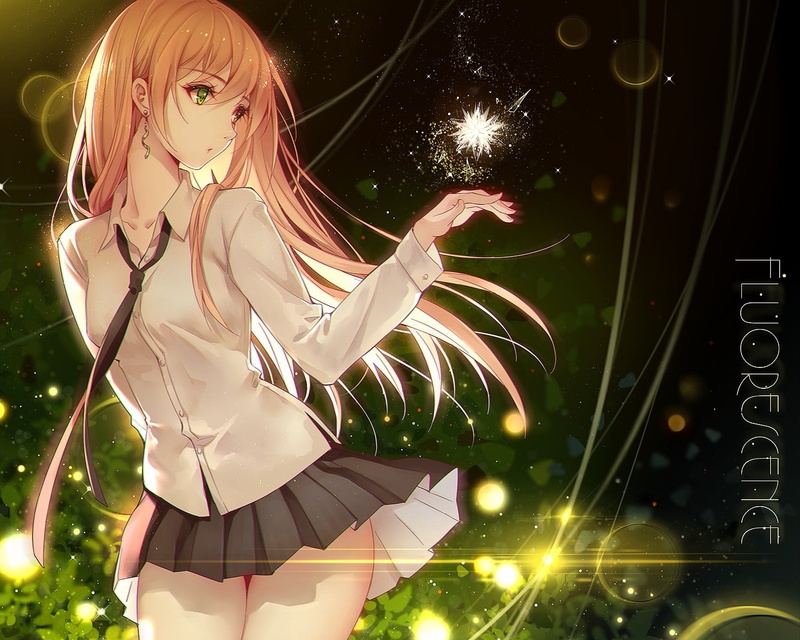 outdoors, event, women, motion, blonde, lifestyles, 720P, anime girls, beautiful woman, heterochromia, real people, night, original characters, beauty