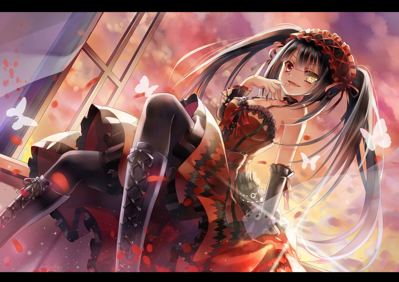 heterochromia, 4K, Tokisaki Kurumi, anime girls, Date A Live