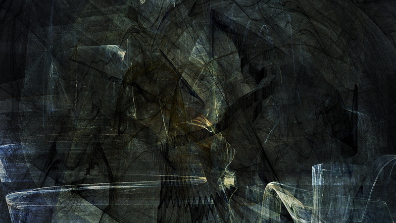 clouds, electricity, black, waves, threads, abstract, 1080P, sound