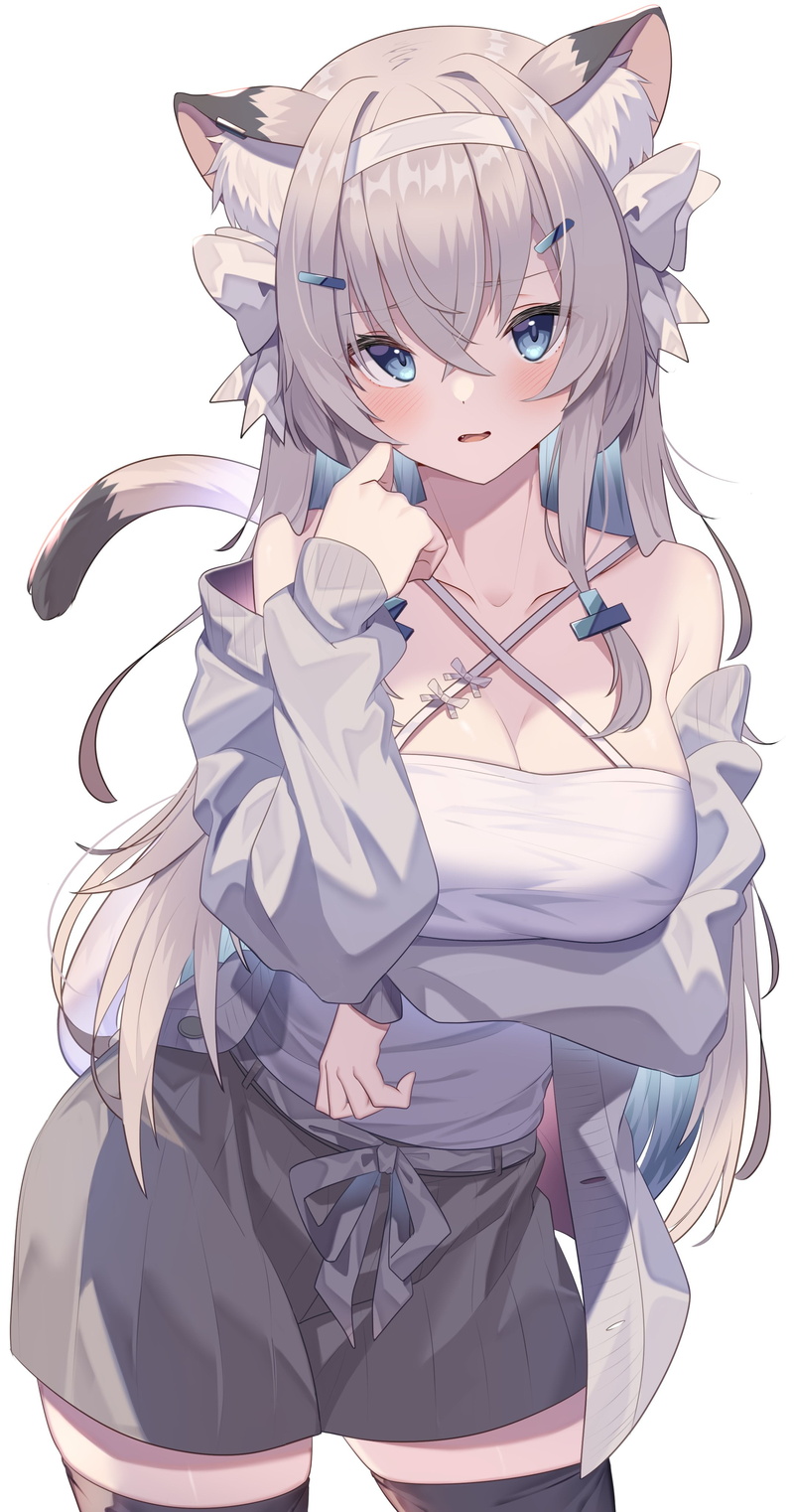 anime girls, animal ears, anime, vertical, aousa0328, 4K