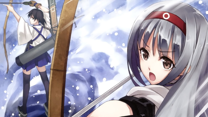 Kaga (Kancolle), Kantai Collection, 1080P, Anime, Shoukaku (Kancolle)