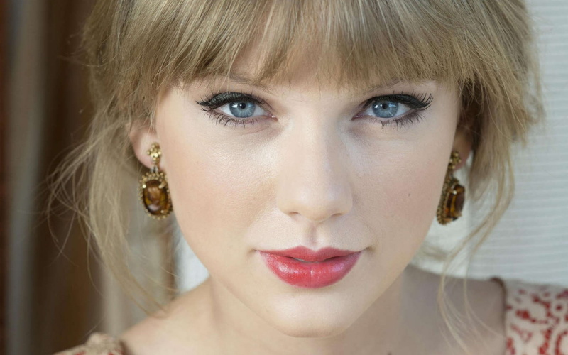 lip, taylor, eyes, earrings, gloss, juice, blue, dress, swift, 1080P, women, bangs, blondes
